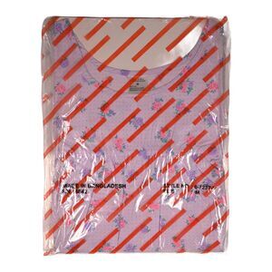 Vintage 1990s 2000s Purple Floral Nightgown New Medium